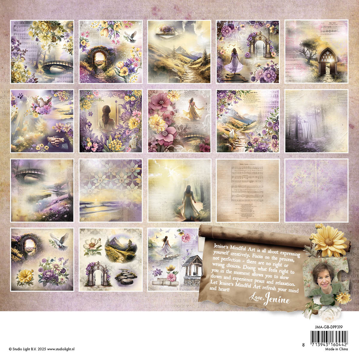 Studio Light Jenine's Mindful Art Growing & Blooming collagepapir 36 ark