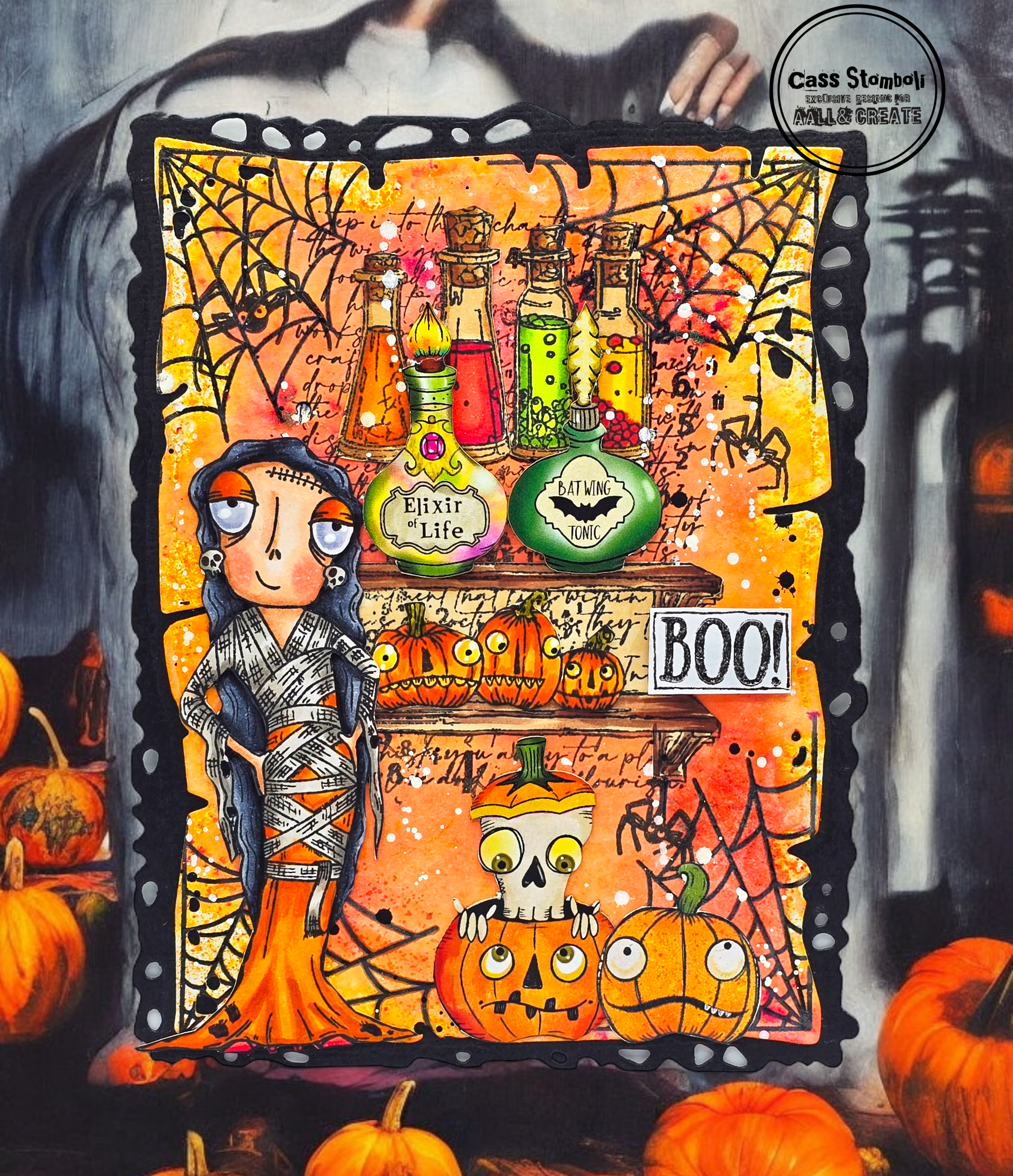 AALL & Create Skulls & Spells ephemera bundle halloween 3 pk