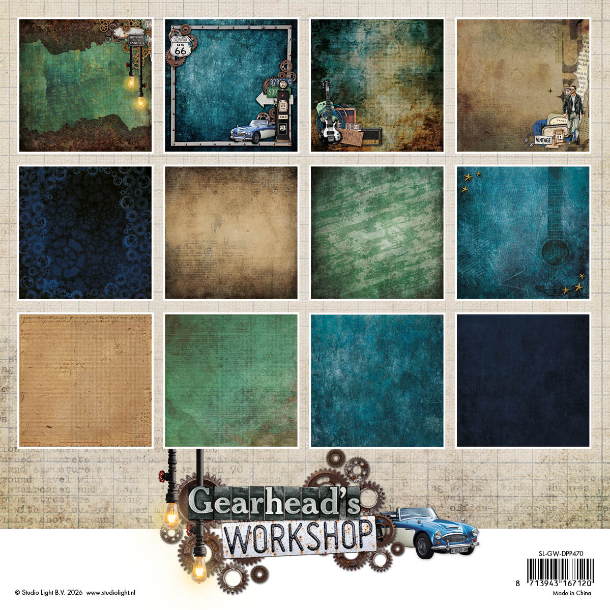 Studio Light Gearhead's Workshop papirblokk 36 ark