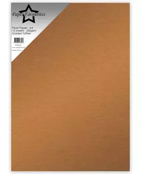 Paper Favourites Pearl Golden Toffee perlepapir gyllen