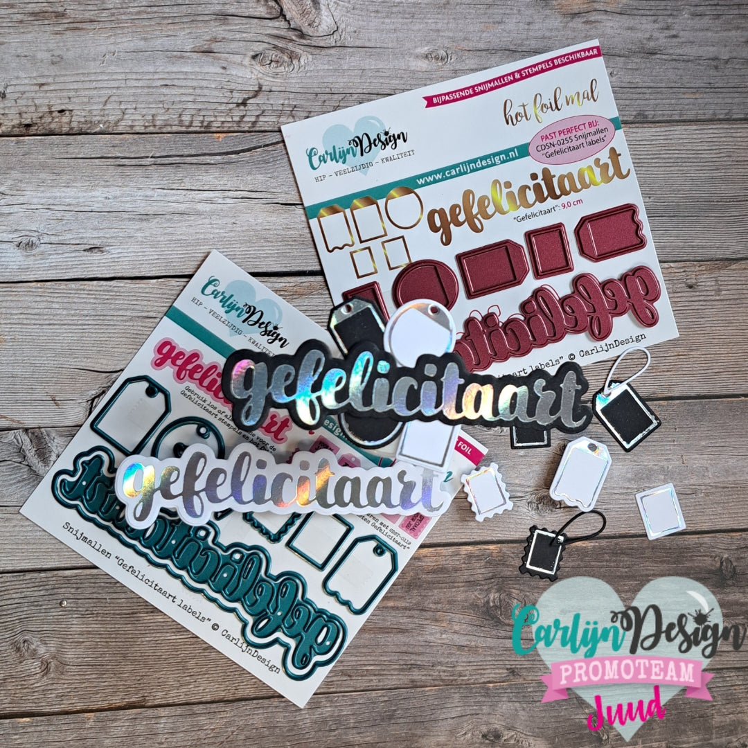 CarlijnDesign CDSN-0255 dies Gefelicitaart labels