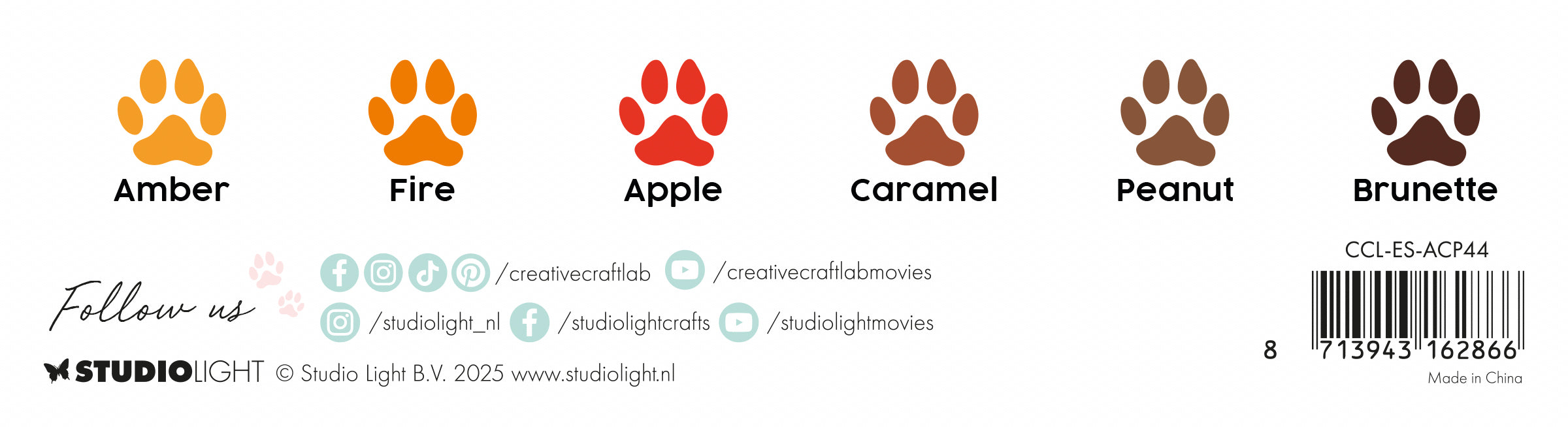 Studio Light Essentials Fall in Love akrylmaling 6 flasker