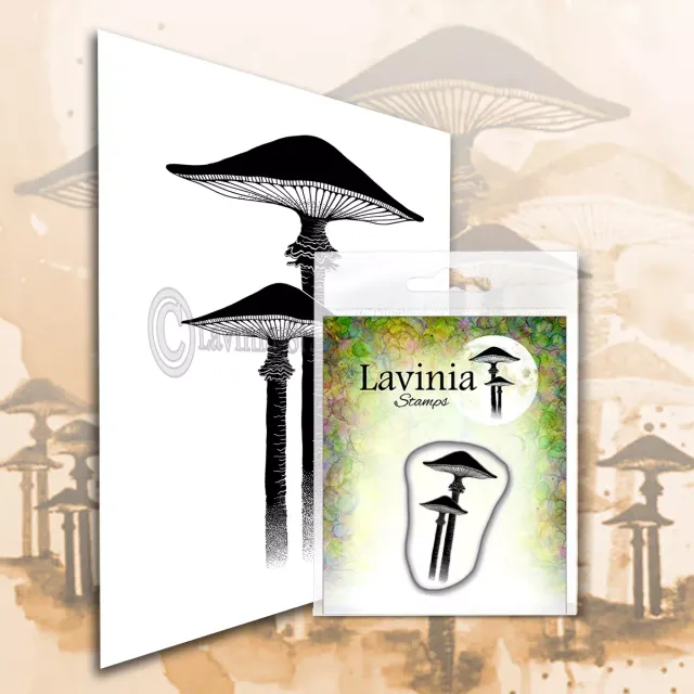 Lavinia Meadow Mushroom LAV561 stempel miniature
