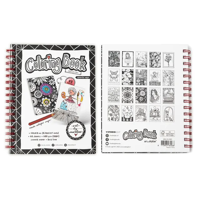 Aall and Create Art by Marlene Colorful Magic fargebok A5
