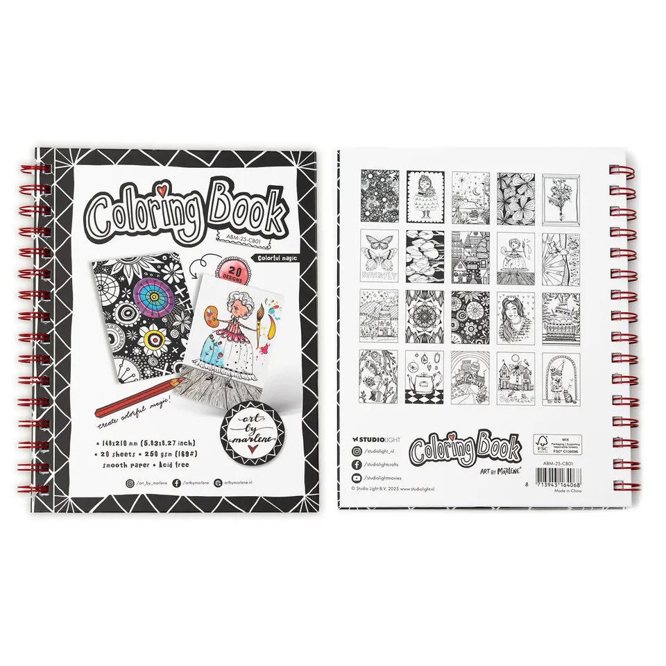 Aall and Create Art by Marlene Colorful Magic fargebok A5