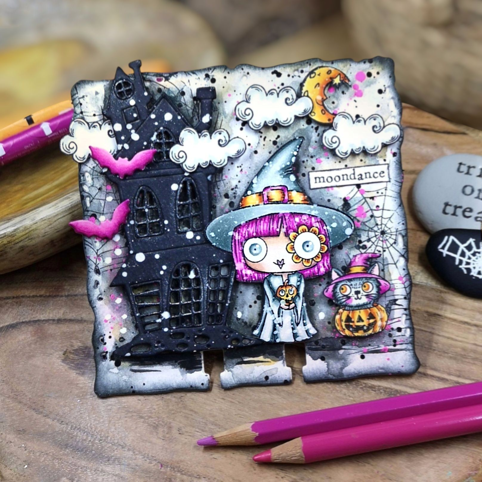 Aall and Create 572 Spooky Sky stempelsett A6 halloween