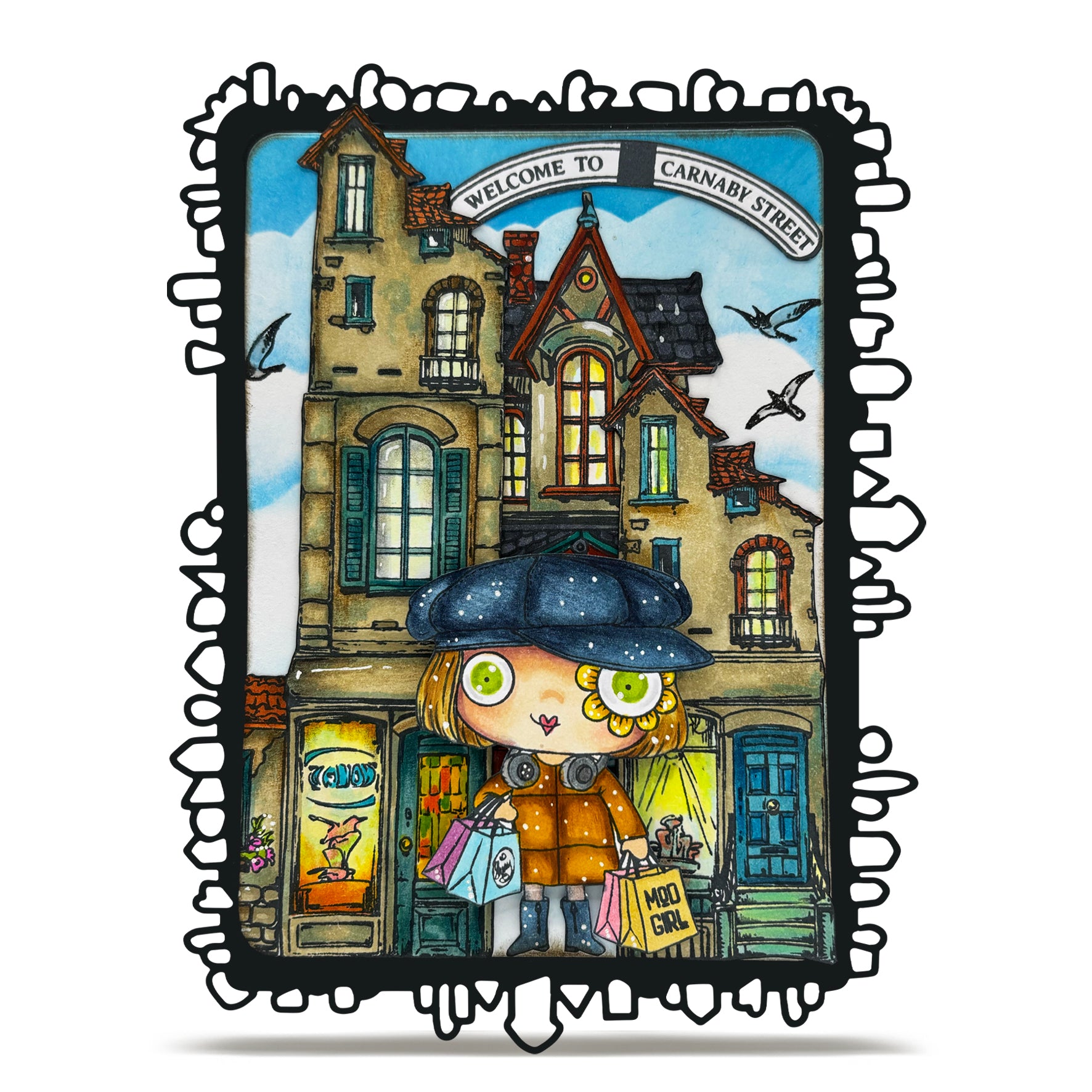 Aall and Create Postcards From London stempelbundle A7 London