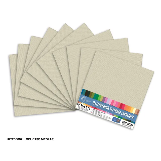 Couture Creations Delicate Medlar strukturkartong 12x12 10 ark