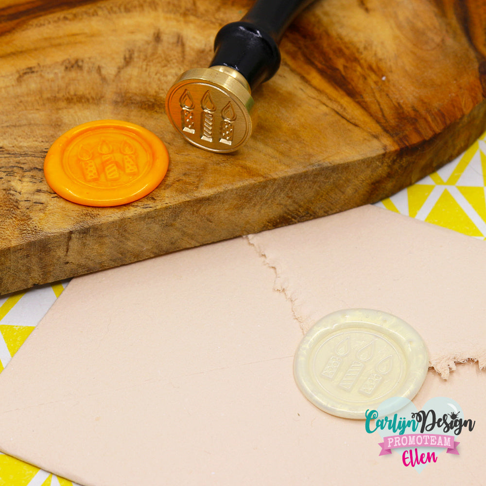 CarlijnDesign Waxzegel 20 Kaarsjes CDWX-0032 voksstempel 25 mm