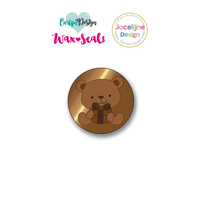 CarlijnDesign Merry Toffee Nuts CDWX-0079 vokssegl 2,5 cm jul