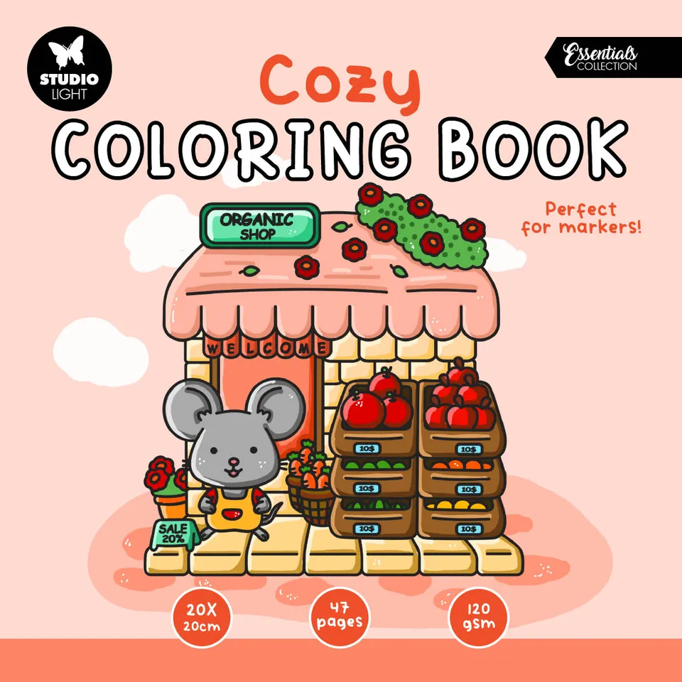 Studio Light Essentials Cozy 02 fargeleggingsbok 48 ark