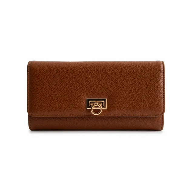 KaiserCraft K&Co lommebok skinn brun clasp