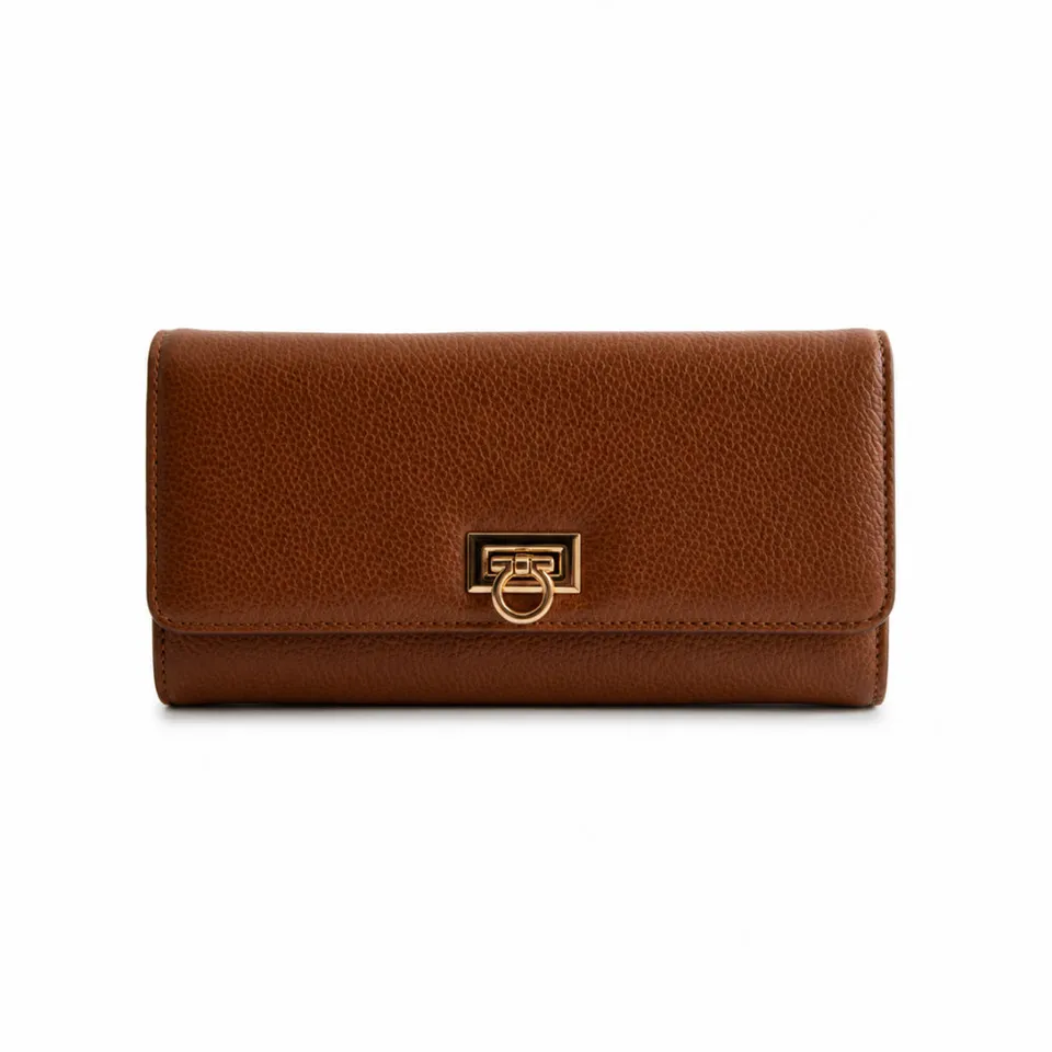 KaiserCraft K&Co lommebok skinn brun clasp