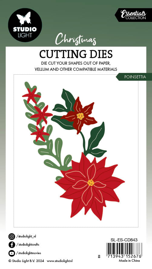 Studio Light Essentials dies julestjerne poinsettia