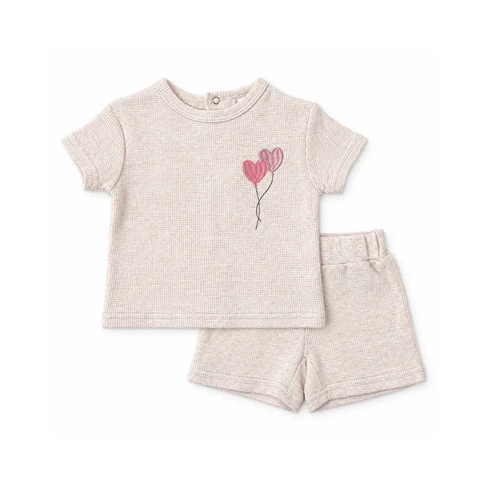 KaiserCraft Salty Toes Heart Balloons sett baby bomull