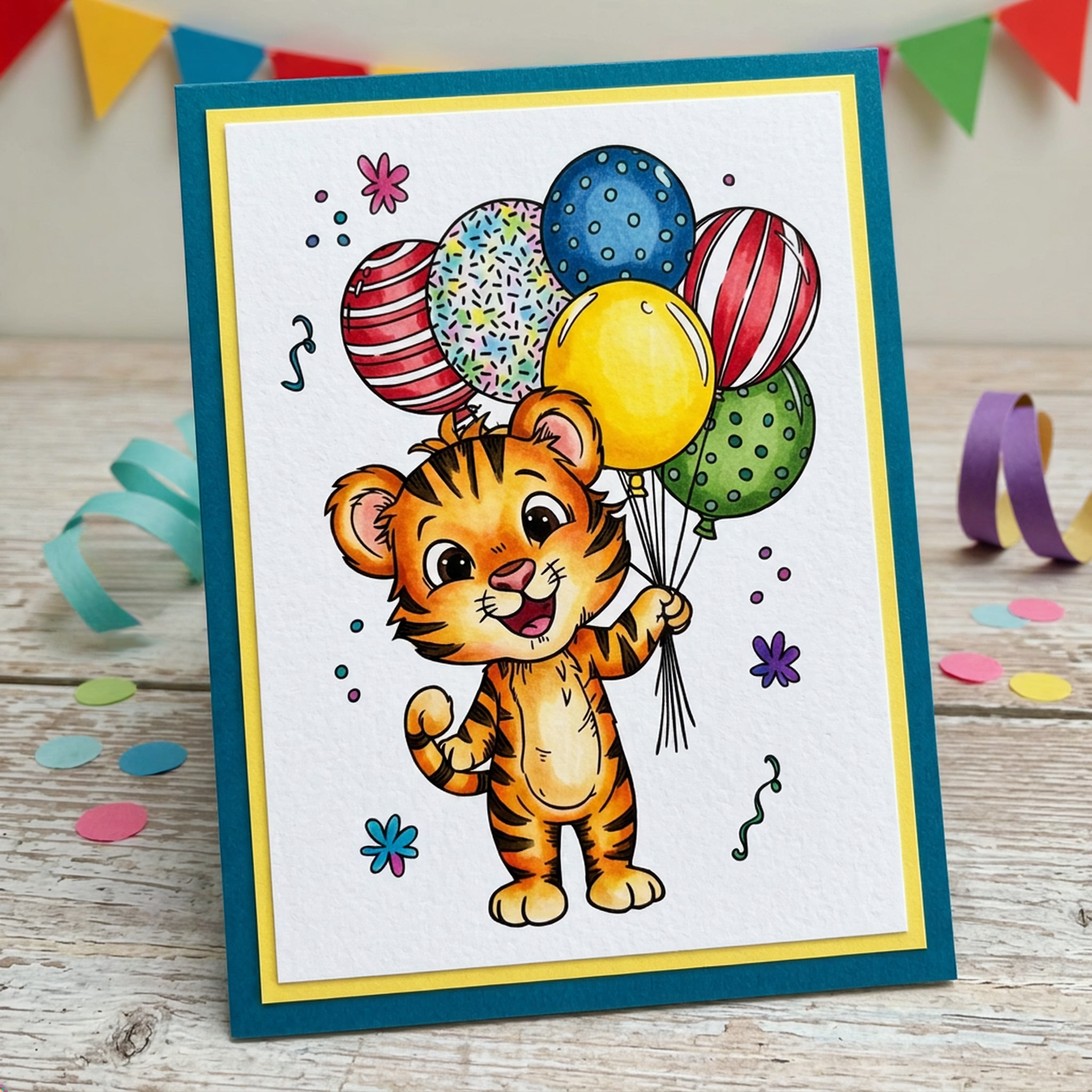 Studio Light Essentials Wild Party Tiger stempelsett tiger
