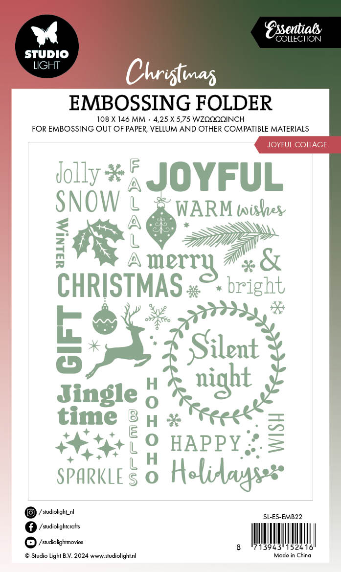 Studio Light Essentials pregemappe Joyful Collage 105x148mm