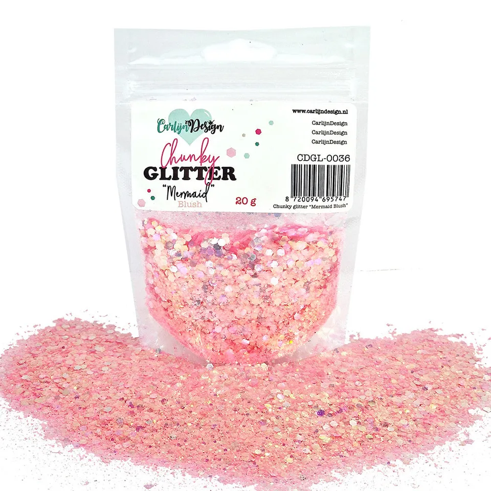 CarlijnDesign Chunky CDGL-0036 glittermix Mermaid Blush 20 g