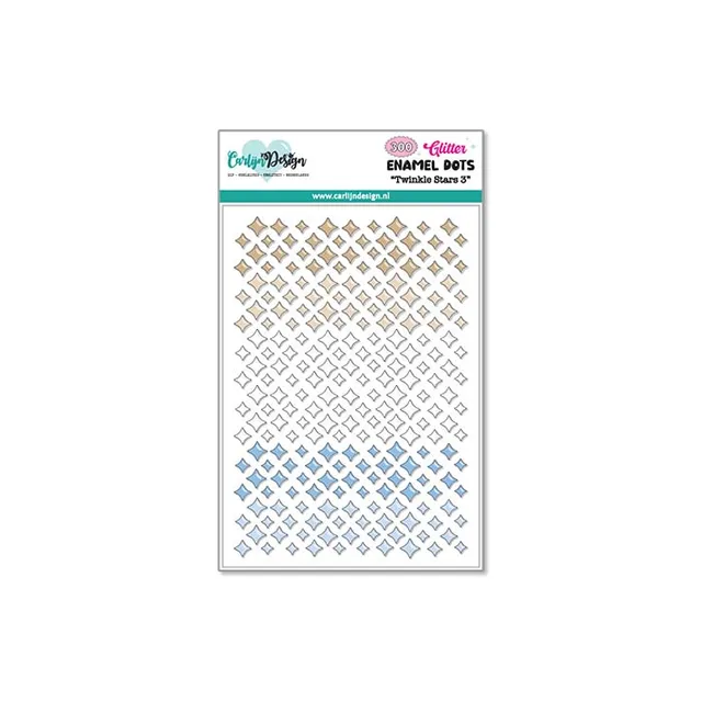 CarlijnDesign Twinkle Stars 3 CDED-0017 enamel dots