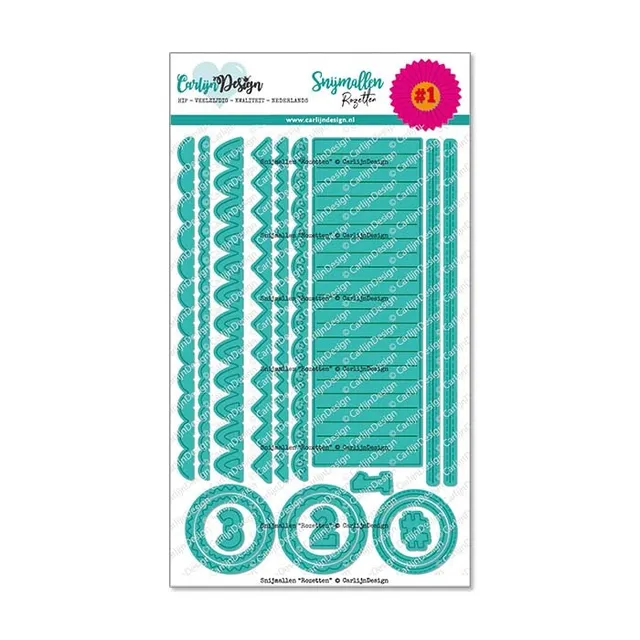 CarlijnDesign CDSN-0238 dies rosetter stor pakke