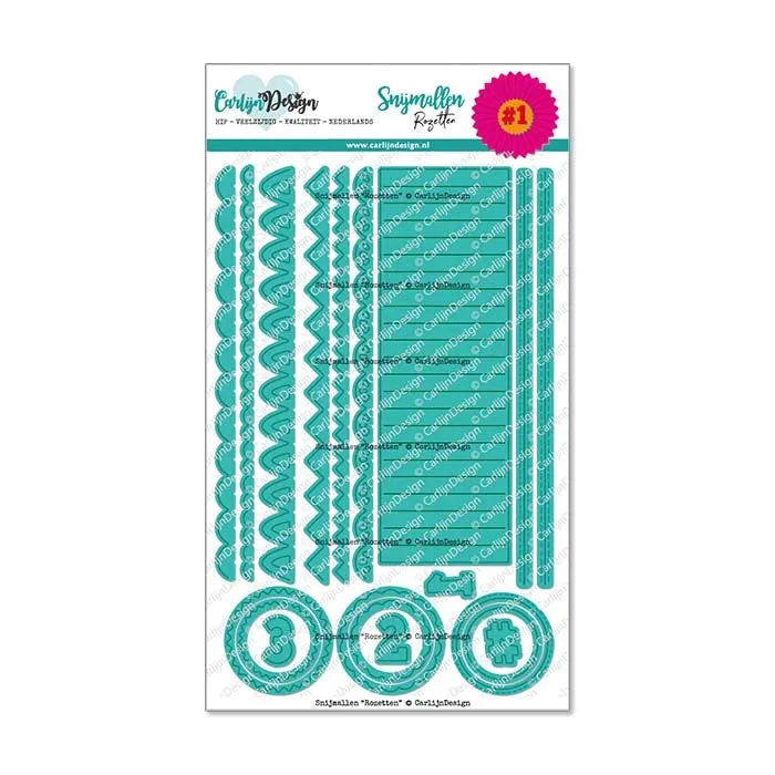 CarlijnDesign CDSN-0238 dies rosetter stor pakke