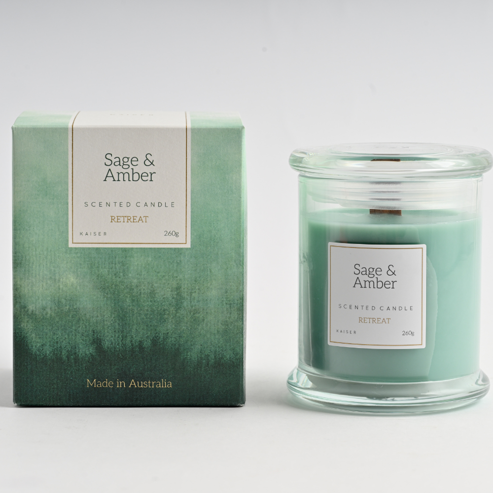 KaiserCraft Retreat duftlys sage amber 260 g