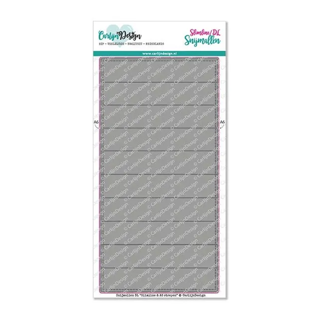 CarlijnDesign Slimline A6 CDSN-0121 dies striper bakgrunn