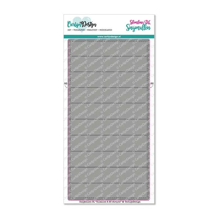CarlijnDesign Slimline A6 CDSN-0121 dies striper bakgrunn