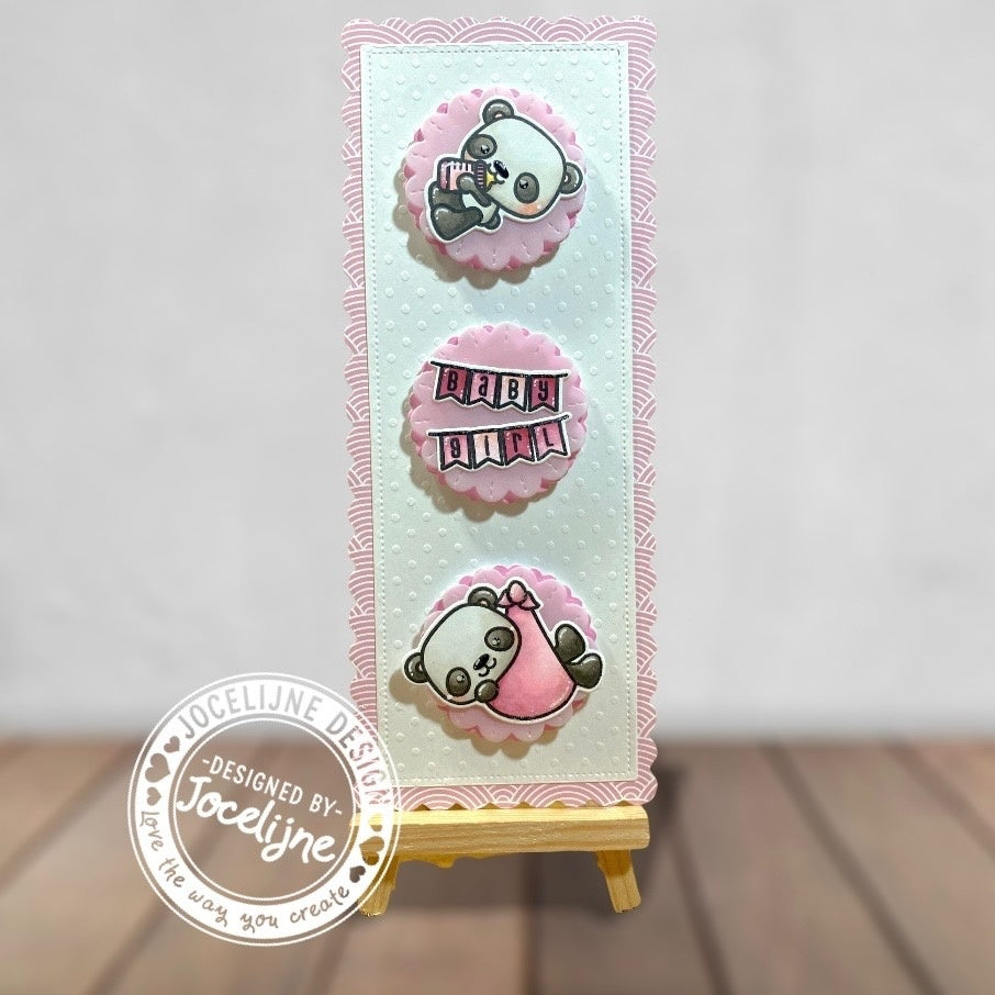 CarlijnDesign Baby Panda CDJD-0024 stempelsett baby