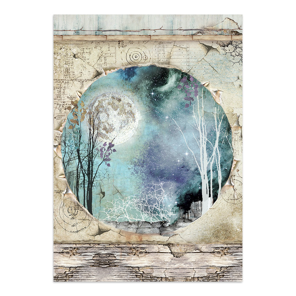 Stamperia Cosmos junk journal klistremerker bakgrunner utklipp