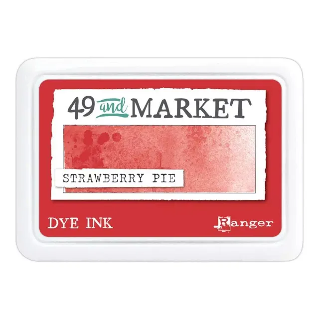 49 and Market Dye Ink stempelpute Strawberry Pie rød dye