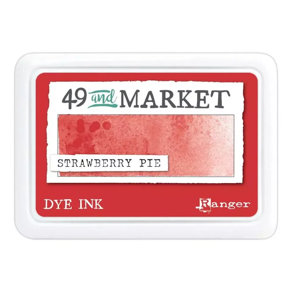 49 and Market Dye Ink stempelpute Strawberry Pie rød dye