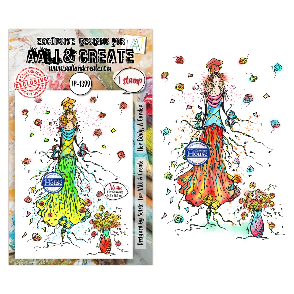 AALL & Create Her Body A Garden stempelsett TP-1399 A6