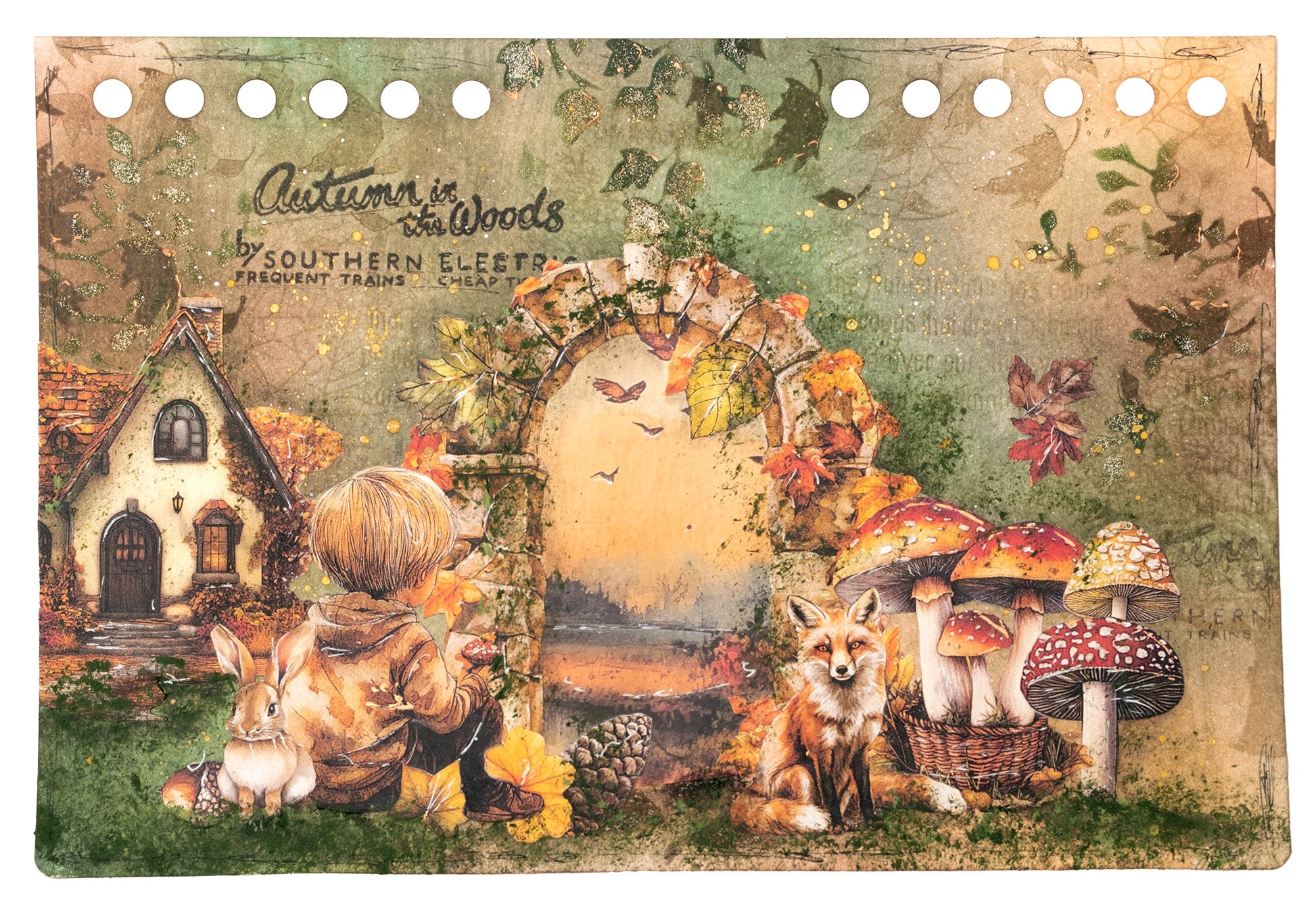 Jenine's Mindful Art Autumn Pathway sjablong 4 masker