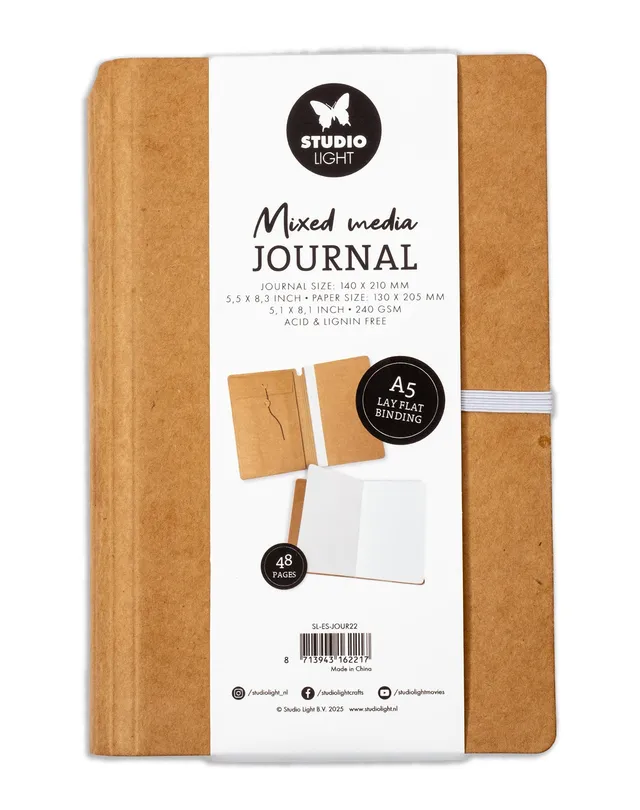 Studio Light Essentials journal A5 mixed media 48 sider