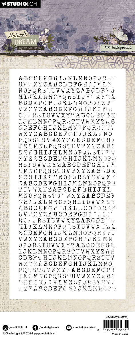 Studio Light Nature's Dream 2 ABC background clearstamp