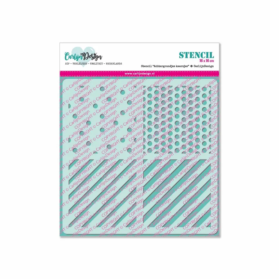 CarlijnDesign Kaarsjes CDSC-0009 stencil lys 16x16