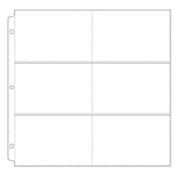 Couture Creations 6 Pocket 12x12 albumrefill 10-pk liggende