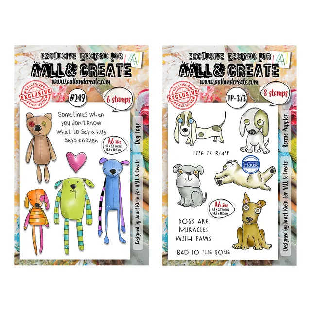 Aall and Create 249 373 stempelsett A6 2-pakning clear