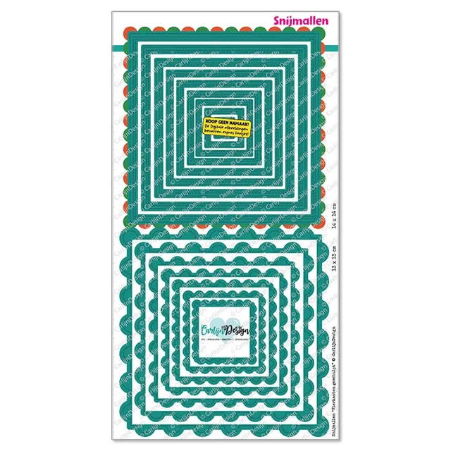 CarlijnDesign Vierkanten CDSN-0397 dies skulpede firkanter