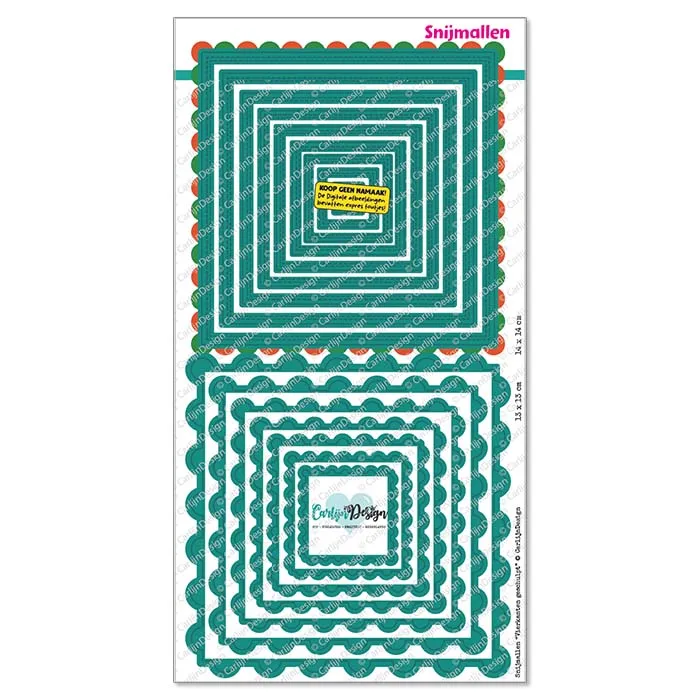 CarlijnDesign Vierkanten CDSN-0397 dies skulpede firkanter