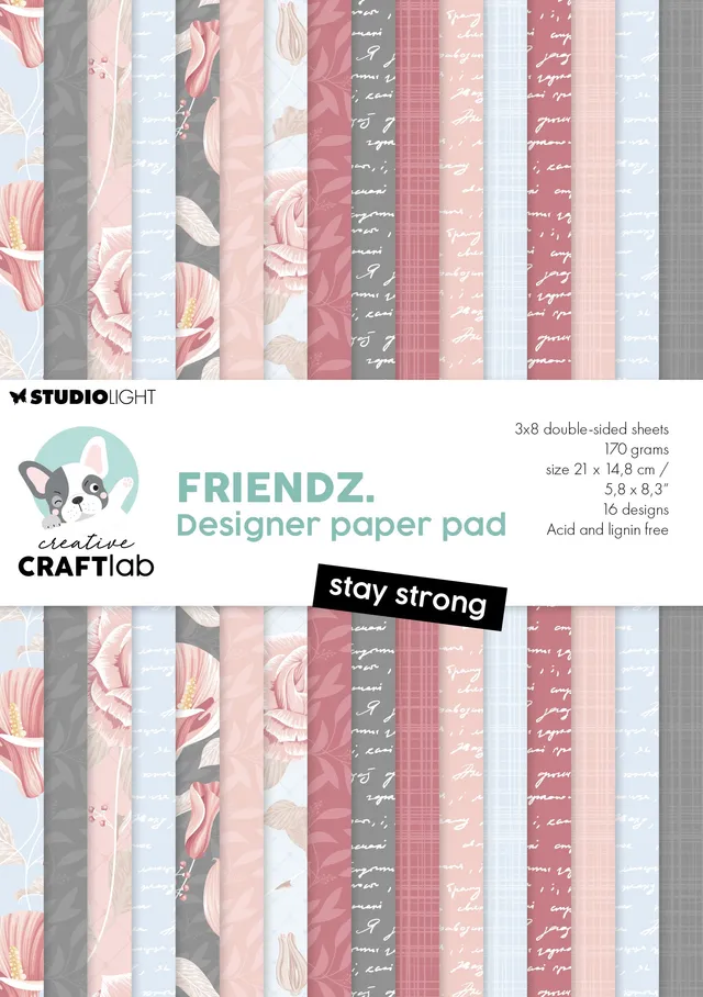 Creative Craftlab Essentials Stay Strong mønsterpapir