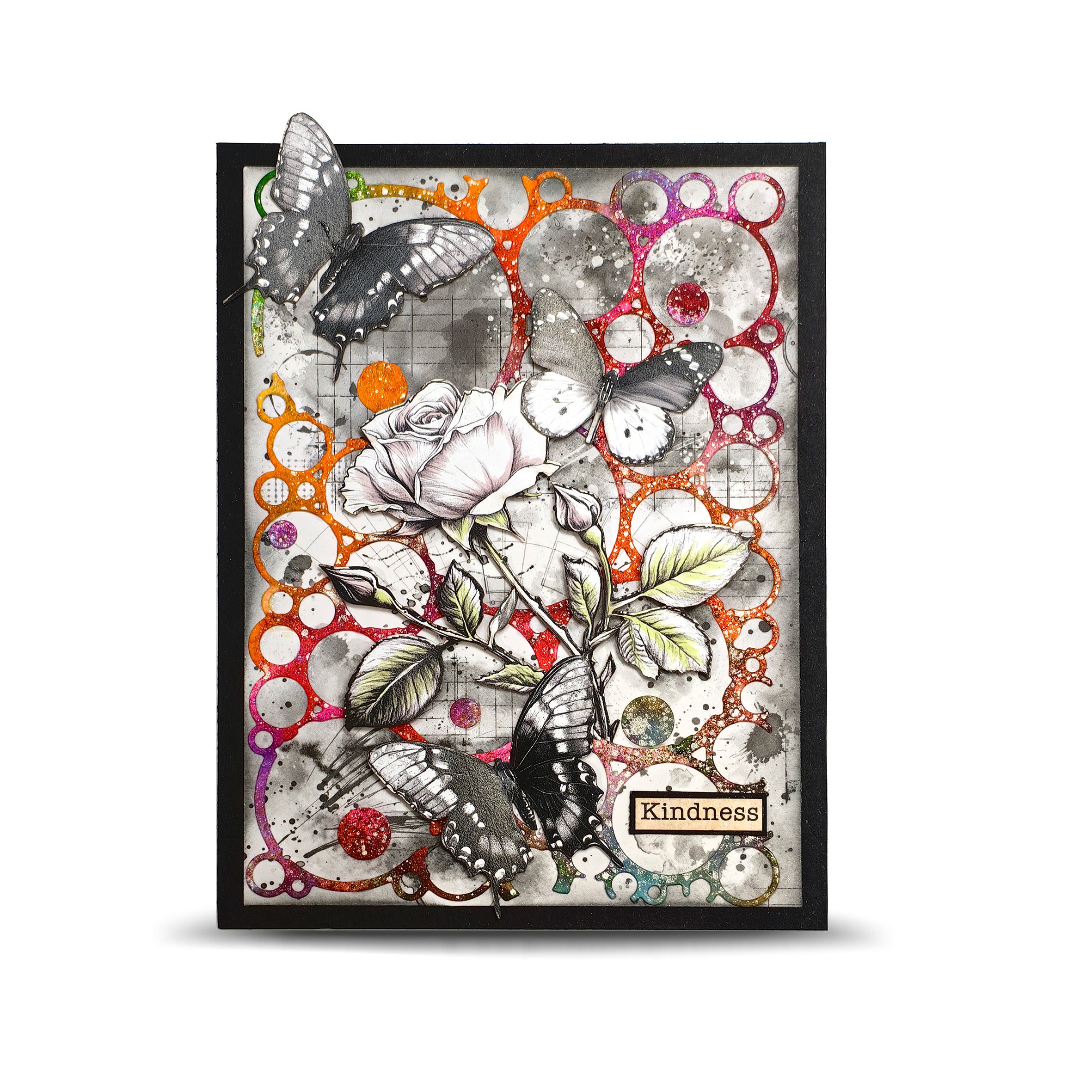 AALL & Create Inkblot Meadow designpapir bundle 4 pakker 350 gsm
