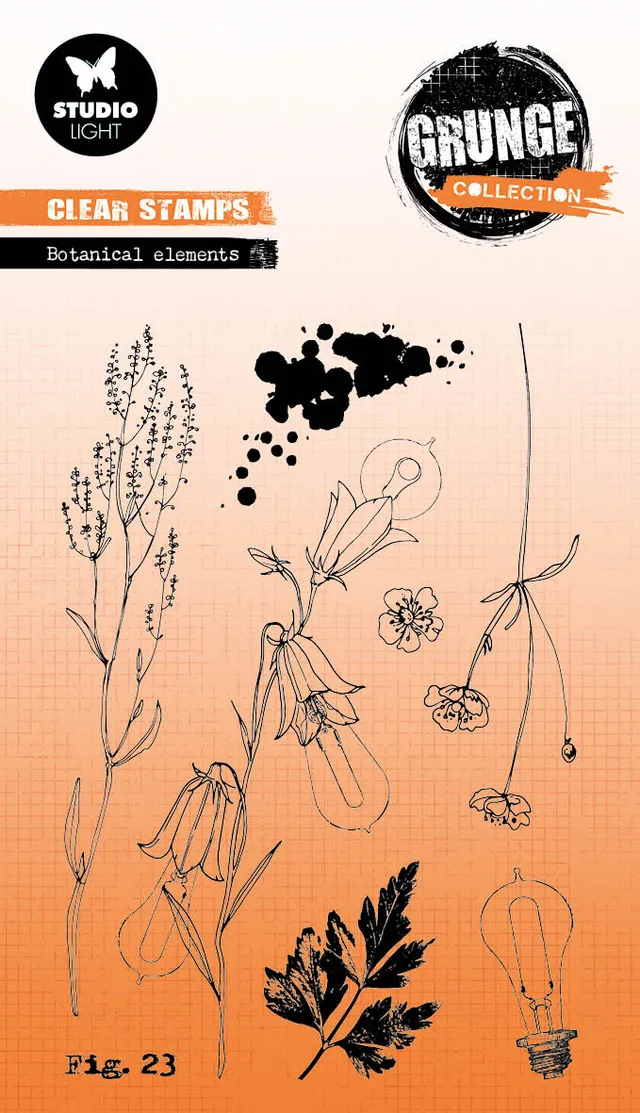 Studio Light Grunge Botanical Elements clearstempel 93x136 mm