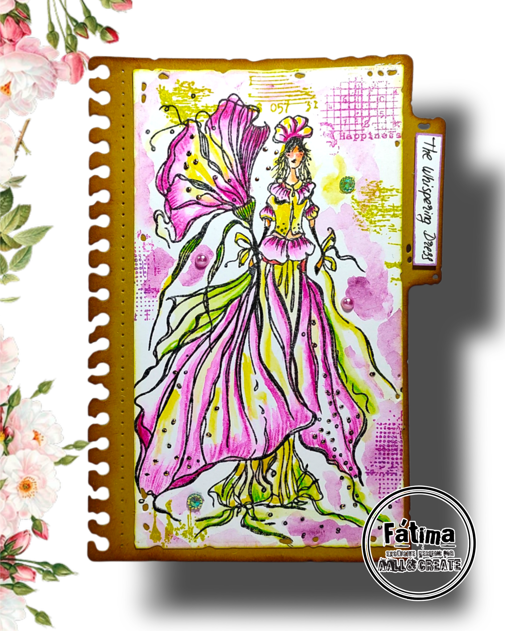 AALL & Create TP-1403 The Whispering Dress stempelsett A6