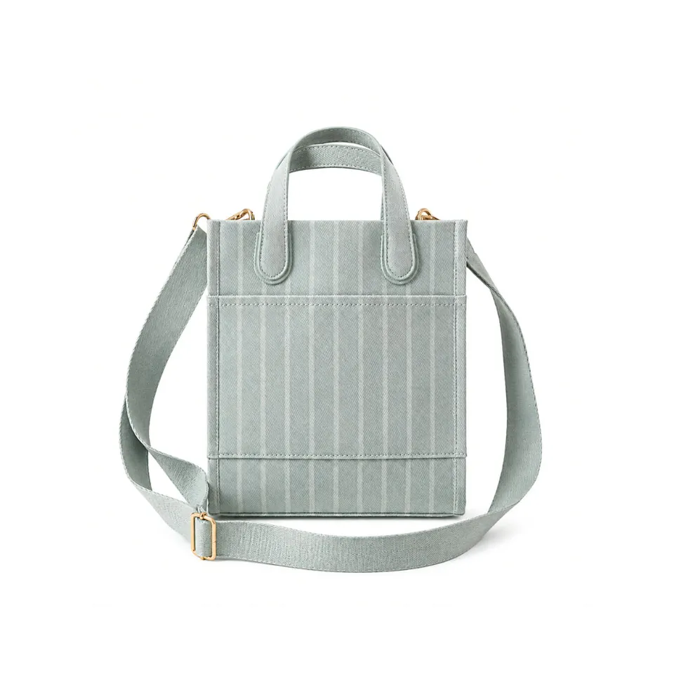 KaiserCraft Grace Collection skulderveske Sage Stripe jacquard