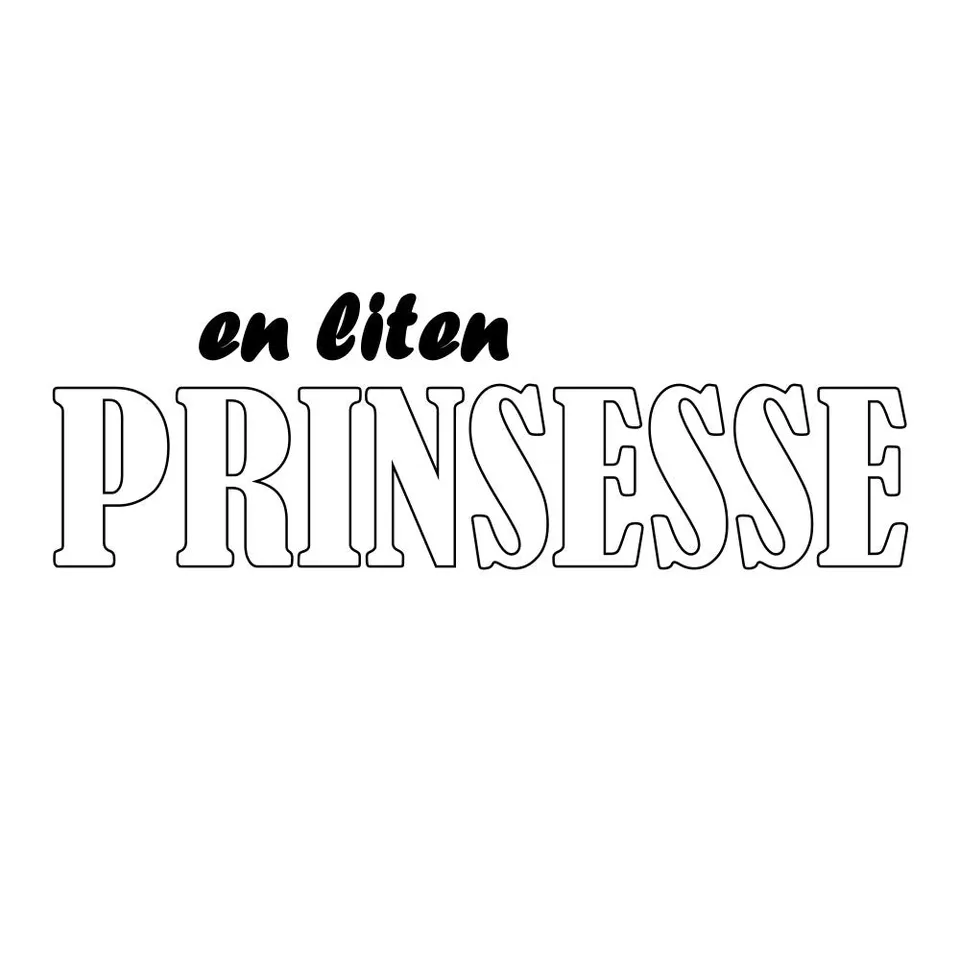 Papirglede En liten prinsesse digitalt stempel baby
