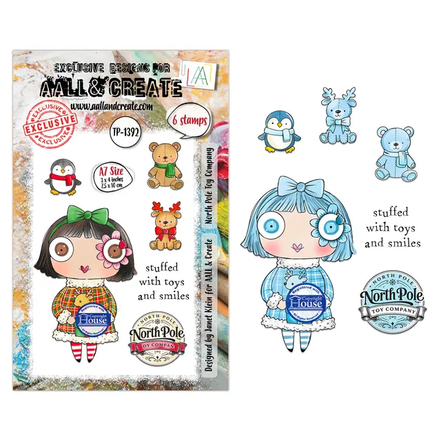 AALL & Create TP-1392 North Pole Toy Company stempelsett A7