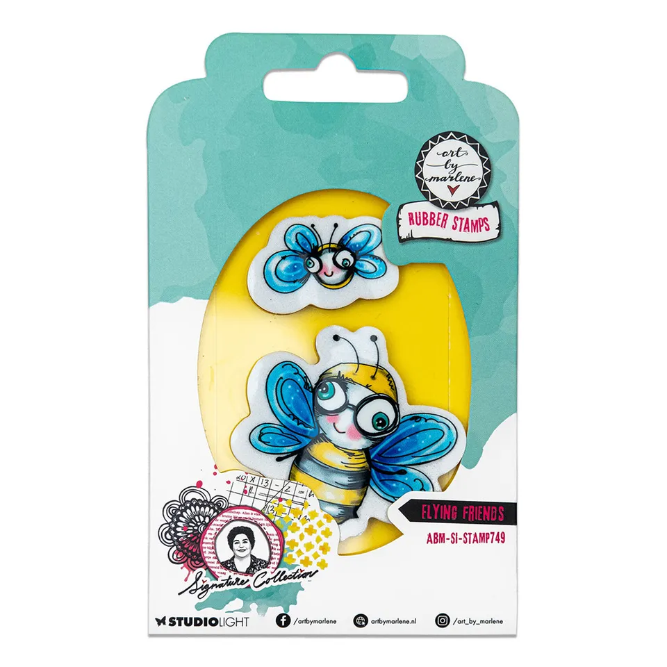 Art by Marlene Flying Friends clingstamp Signature Collection