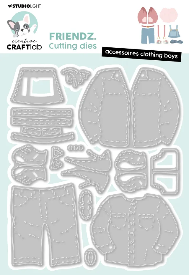 Studio Light Creative Craftlab Friendz Clothing Boys dies